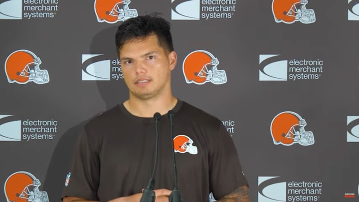 Dillon Gabriel is set to make his NFL debut on Sunday against the Vikings in London.