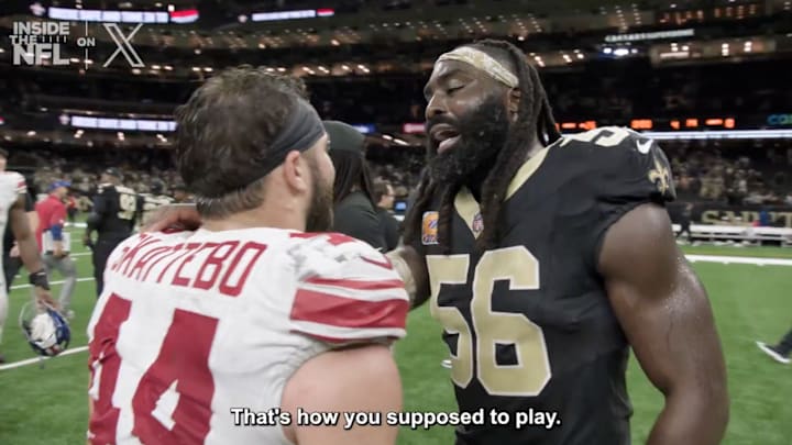 DeMario Davis has plenty of respect for rookie Cam Skattebo after going up against him.