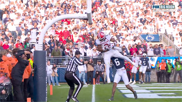 Gus Johnson and Joel Klatt could not believe Omar Cooper Jr.’s game-changing touchdown catch.