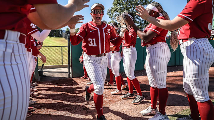 The Alabama softball team shared a list of goals to achieve during the 2026 season.