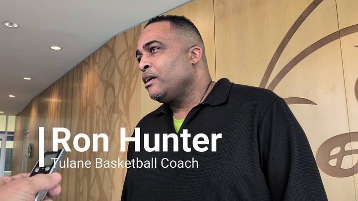 Tulane basketball coach Ron Hunter Tulane basketball coach Ron Hunter