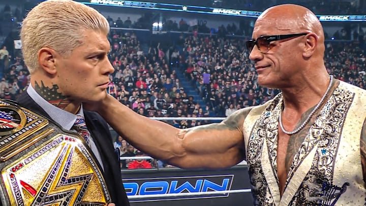 Cody Rhodes and The Rock on Smackdown
