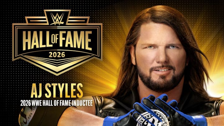 AJ Styles WWE Hall of Fame Class of 2026 AJ Styles WWE Hall of Fame Class of 2026