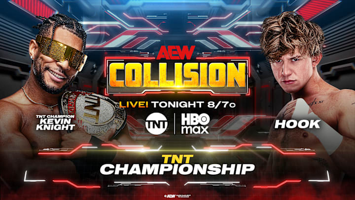 Kevin Knight defends the TNT Championship against HOOK on AEW Collision