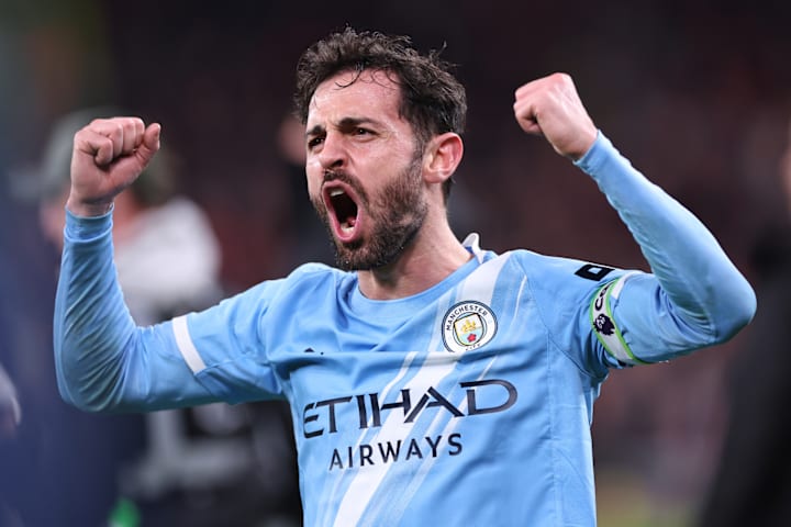 贝尔纳多·席尔瓦欢庆时刻。