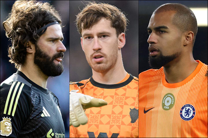 Robin Roefs (middle), Alisson (left) and Robert Sánchez.