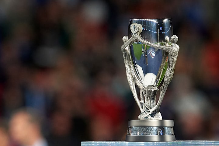 The Finalissima championship trophy.