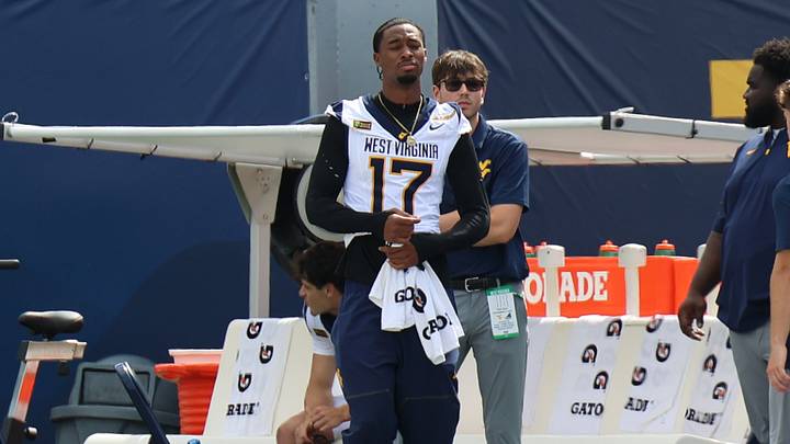 West Virginia University receiver Prince Strachan