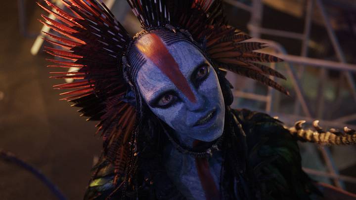 Varang (Oona Chaplin) in 20th Century Studios' AVATAR: FIRE AND ASH. Photo courtesy of 20th Century Studios. © 2025 20th Century Studios. All Rights Reserved. Varang (Oona Chaplin) in 20th Century Studios' AVATAR: FIRE AND ASH. Photo courtesy of 20th Century Studios. © 2025 20th Century Studios. All Rights Reserved.
