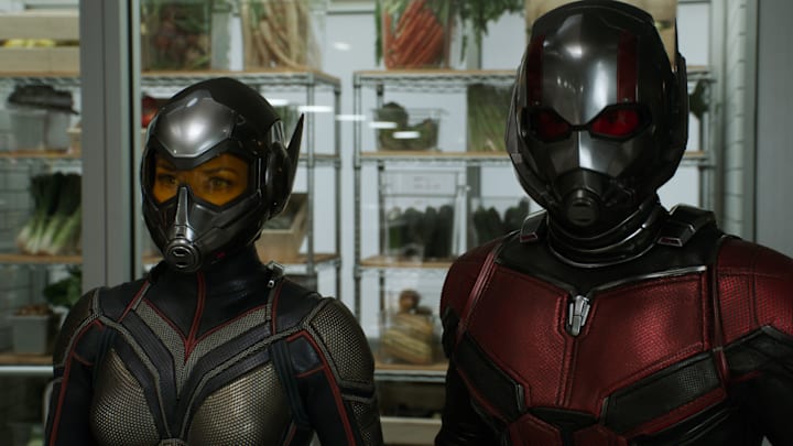 Marvel Studios ANT-MAN AND THE WASP..L to R: Wasp/Hope van Dyne (Evangeline Lilly) and Ant-Man/Scott Lang (Paul Rudd)..Photo: Film Frame..©Marvel Studios 2018