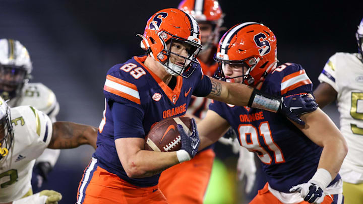 A national expert says that Syracuse football has a 2024 tight-end unit that is ranked in the top five around the country.
