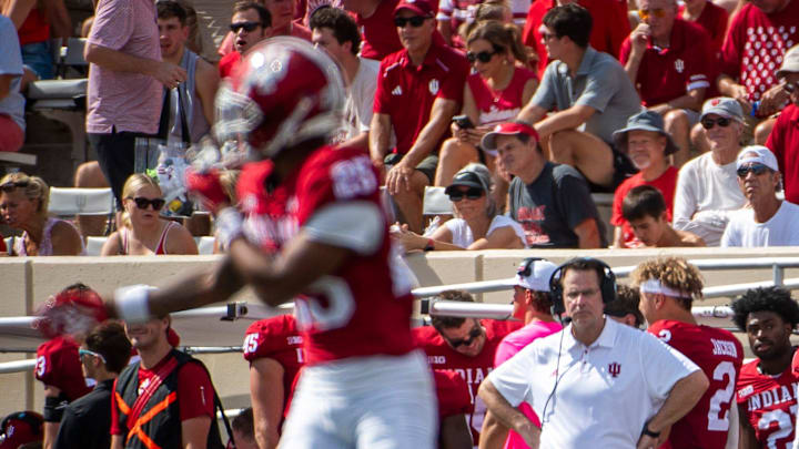 Indiana Head Coach Curt Cignetti during the Indiana versus Charlotte football game at Memorial Stadium on Saturday, Sept. 21, 2024.