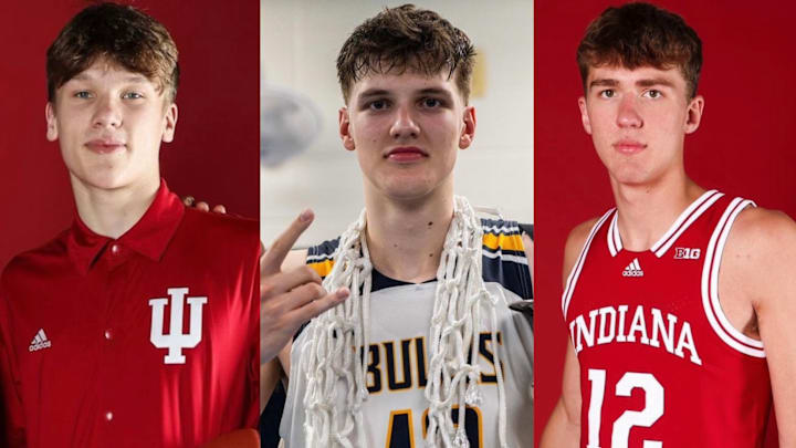 Braylon Mullins (left), Eric Reibe (middle) and Trent Sisley (right) have scheduled official visits to Indiana for this weekend.