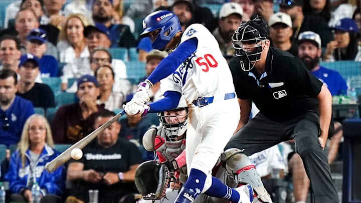 Betts made the Reds pay for intentionally walking Shohei Ohtani to pitch to him in Wednesday's series-clinching triumph. Betts made the Reds pay for intentionally walking Shohei Ohtani to pitch to him in Wednesday's series-clinching triumph.