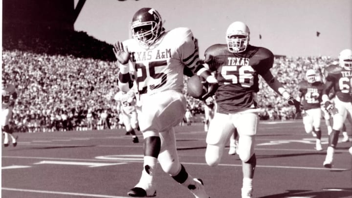Texas A&M Aggies running back Darren Lewis Texas A&M Aggies running back Darren Lewis