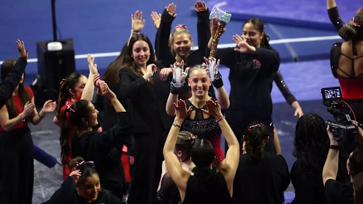 Rutgers gymnastics opened the 2026 season in style, winning the Rutgers Tri with a score of 195.400, marking the highest score in a season opener in program history. 