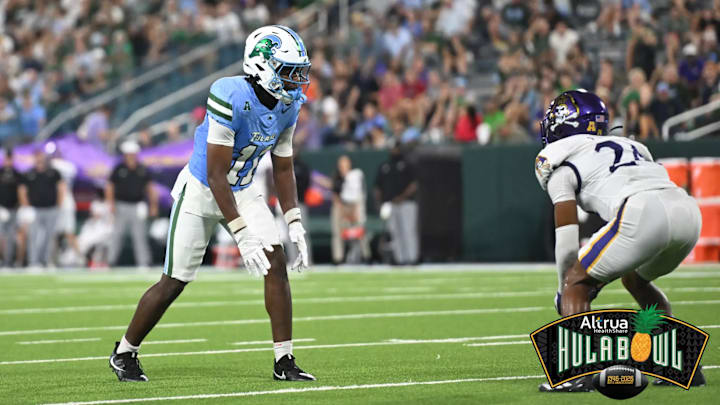 Tulane wide receiver Tre Shackelford in the Hula Bowl
