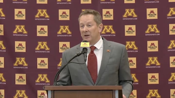 Niko Medved at his Gophers introductory press conference. Niko Medved at his Gophers introductory press conference.