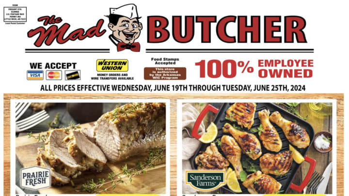 A copy of the Mad Butcher circular for its Fordyce store the week of the deadly mass shooting that took place there.