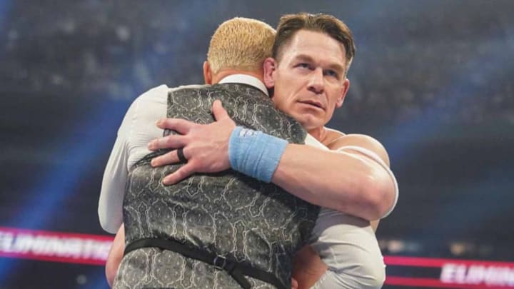 John Cena turned on Cody Rhodes at WWE Elimination Chamber.