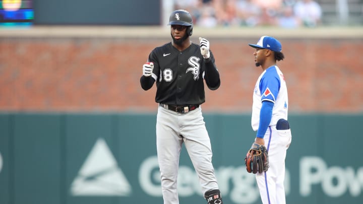 Chicago White Sox center fielder Luis Robert Jr. may soon be teammates with Atlanta Braves infielder Ozzie Albies. Chicago White Sox center fielder Luis Robert Jr. may soon be teammates with Atlanta Braves infielder Ozzie Albies.