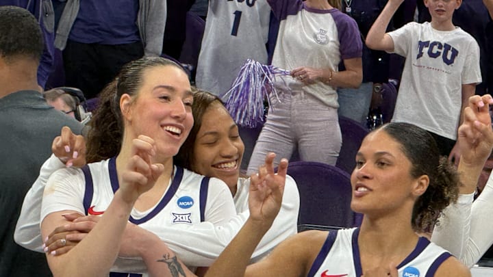 TCU vs US San Diego: TCU Celebrates their 1st Round Win of the NCAA Tournament