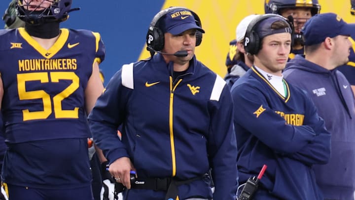 West Virginia University head coach Neal Brown. West Virginia University head coach Neal Brown.