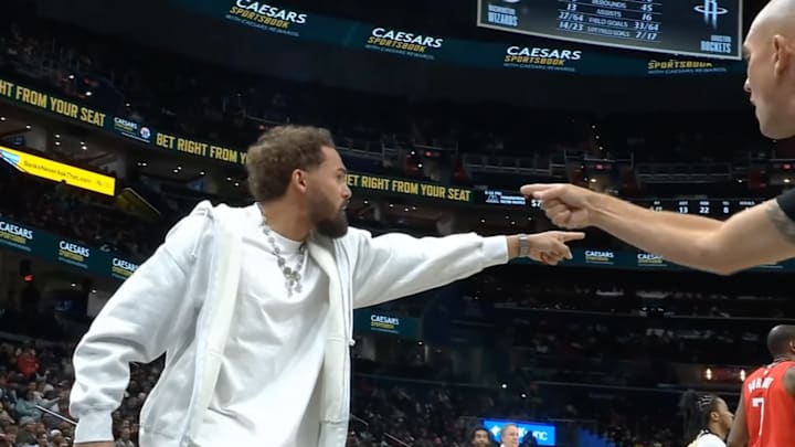 Trae Young was ejected from a game he wasn’t playing in.