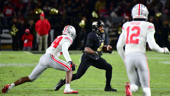 Purdue's Rondale Moore as Purdue upsets Ohio State in West Lafayette on Saturday October 20, 2018.
850 0549 Purdue's Rondale Moore as Purdue upsets Ohio State in West Lafayette on Saturday October 20, 2018.
850 0549