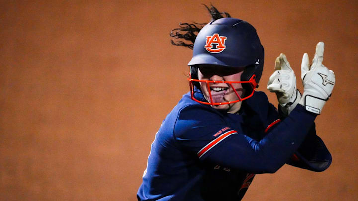 Auburn beat Missouri in the opening game of the 2026 SEC Softball Tournament.