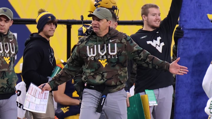 West Virginia University head coach Neal Brown. West Virginia University head coach Neal Brown.