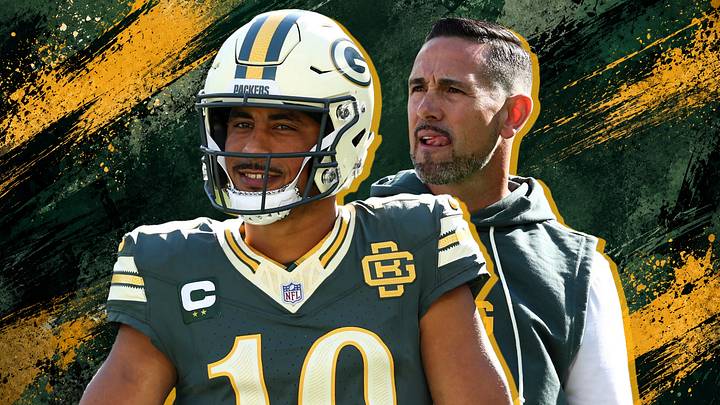 Packers quarterback Jordan Love (L) and head coach Matt LaFleur (R) Packers quarterback Jordan Love (L) and head coach Matt LaFleur (R)