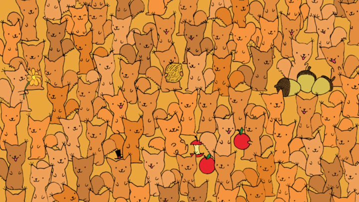 Trying to find the mouse may make you a bit nutty.