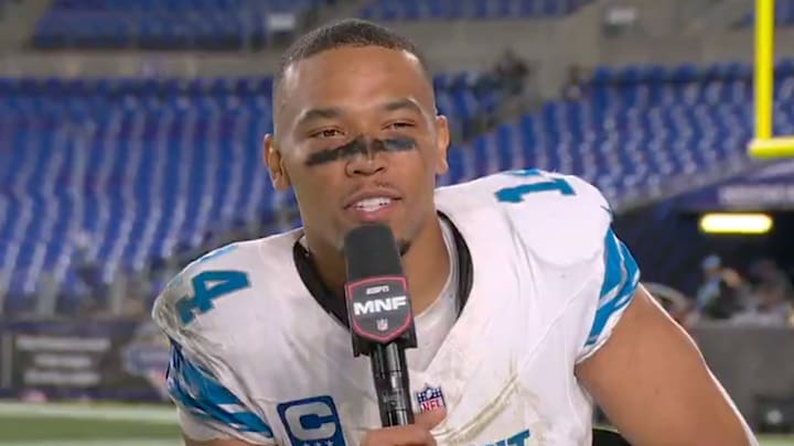 Amon-Ra St. Brown explained what happened after his touchdown grab.