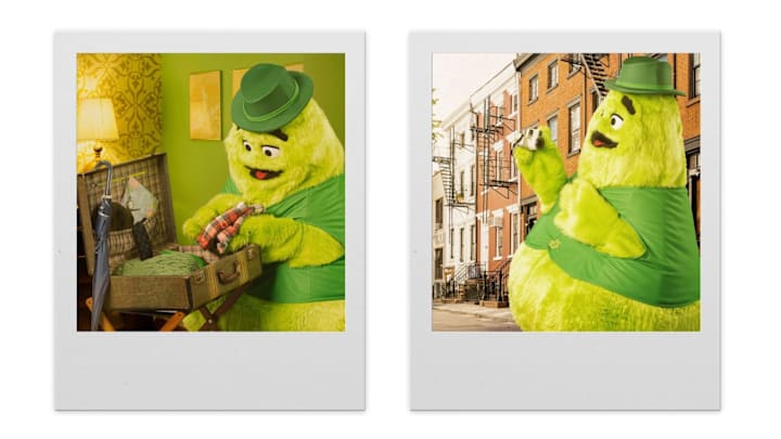 Uncle O’Grimacey celebrates Shamrock Shake season