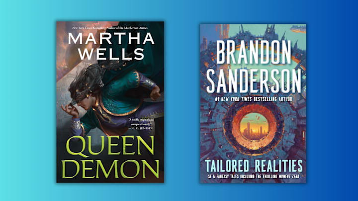 Queen Demon by Martha Wells, Tailored Realities by Brandon Sanderson