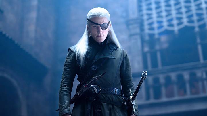 Ewan Mitchell as Aemond Targaryen in House of the Dragon season 3