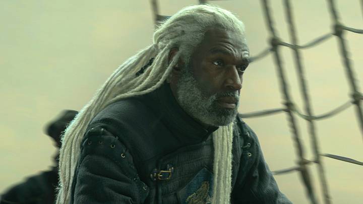Steve Toussaint as Corlys Velaryon in House of the Dragon season 3 episode 1 Steve Toussaint as Corlys Velaryon in House of the Dragon season 3 episode 1