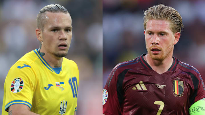 Mykhaïlo Mudryk et Kevin De Bruyne EURO 2024 - Getty Images