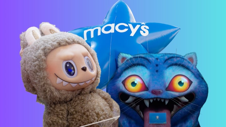 Labubu, Macy’s Thanksgiving Day Parade balloon, Derpy Tiger