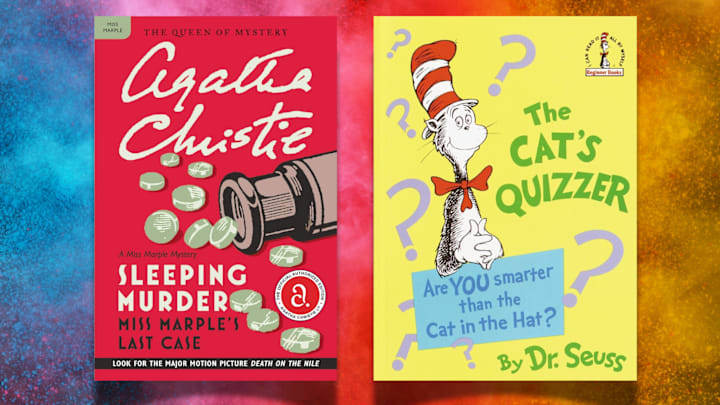 ‘Sleeping Murder’ by Agatha Christie and ‘The Cat’s Quizzer’ by Dr. Seuss