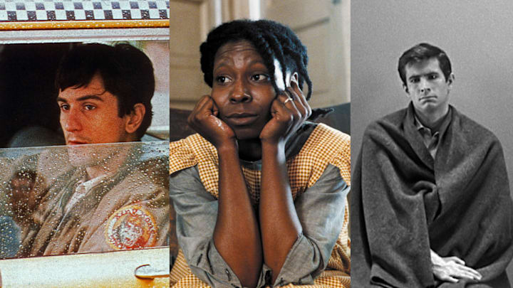 Robert DeNiro in ‘Taxi Driver,’ Whoopi Goldberg in ‘The Color Purple,’ Anthony Perkins in ‘Psycho’