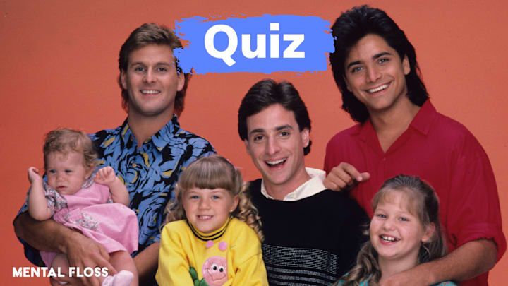 ‘Full House’ cast: Danny Tanner (Bob Saget), Michelle (Mary Kate/Ashley Olsen), Stephanie (Jodie Sweetin), D.J. (Candace Cameron), Joey Gladstone (Dave Coulier) Uncle Jesse (John Stamos)