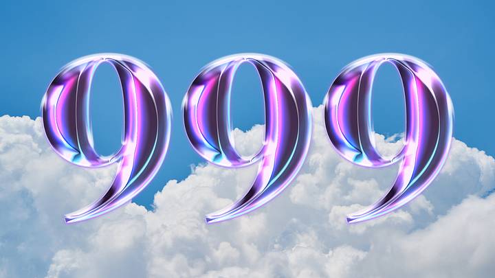 999 against blue clouds 999 against blue clouds