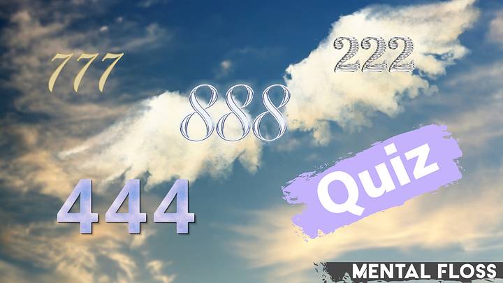 Angel numbers against angel wing clouds in blue sky Angel numbers against angel wing clouds in blue sky