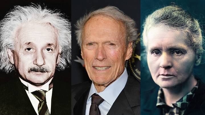 Albert Einstein, Clint Eastwood, Marie Curie Albert Einstein, Clint Eastwood, Marie Curie