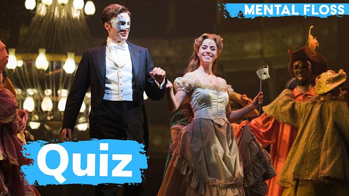 Phantom of the Opera performance photo, with quiz label