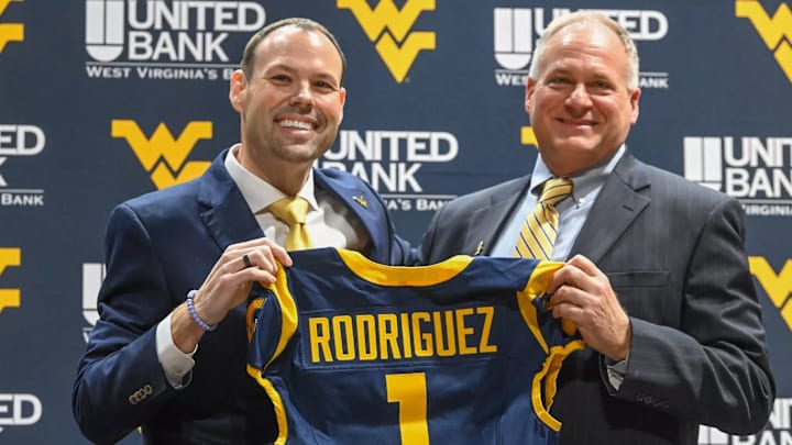 WVU Coach Rich Rodriguez is looking to make noise in the spring transfer portal.