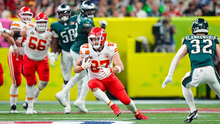 Kelce is still under contract for one more season with the Chiefs.