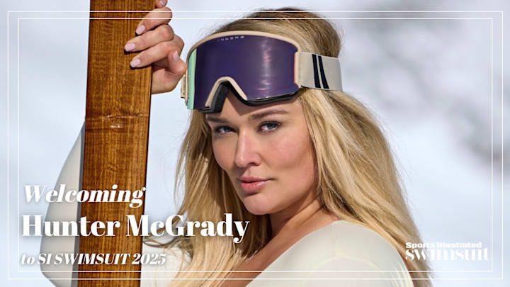 Hunter McGrady was photographed by Derek Kettela in Switzerland. Swimsuit by Sienna Swim. Googles from Blenders. Hunter McGrady was photographed by Derek Kettela in Switzerland. Swimsuit by Sienna Swim. Googles from Blenders.